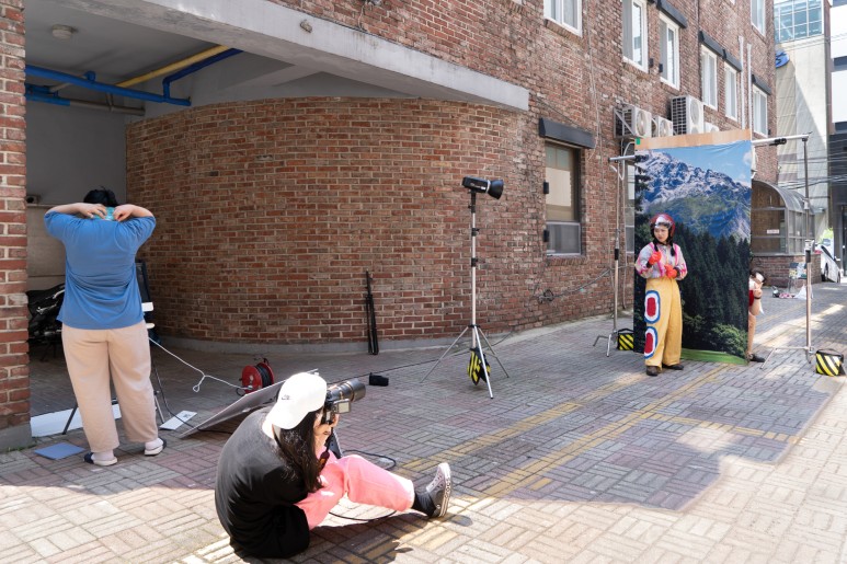 패션수업 장면